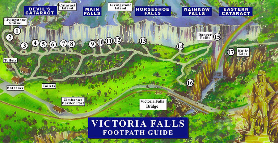 Mappa Vic Falls copia mappa parco cascate vittoria
